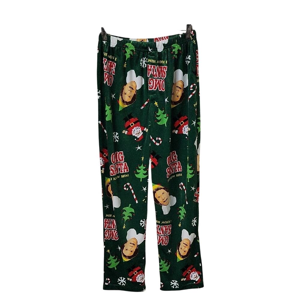 ELF Pajama Lounge Pants Holiday Christmas Adult Size Medium